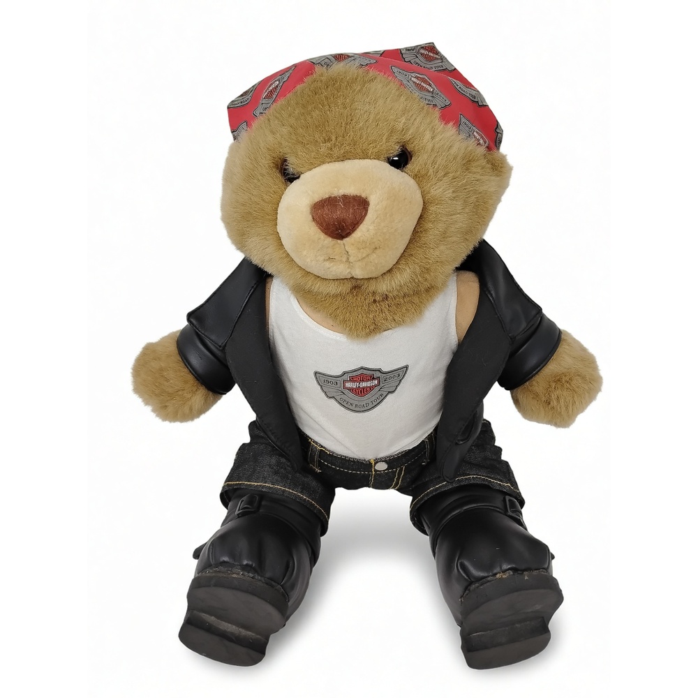 Vintage 2003 Harley-Davidson 100th Anniversary Open Road Tour Teddy Bear Plush - Picture 2 of 7